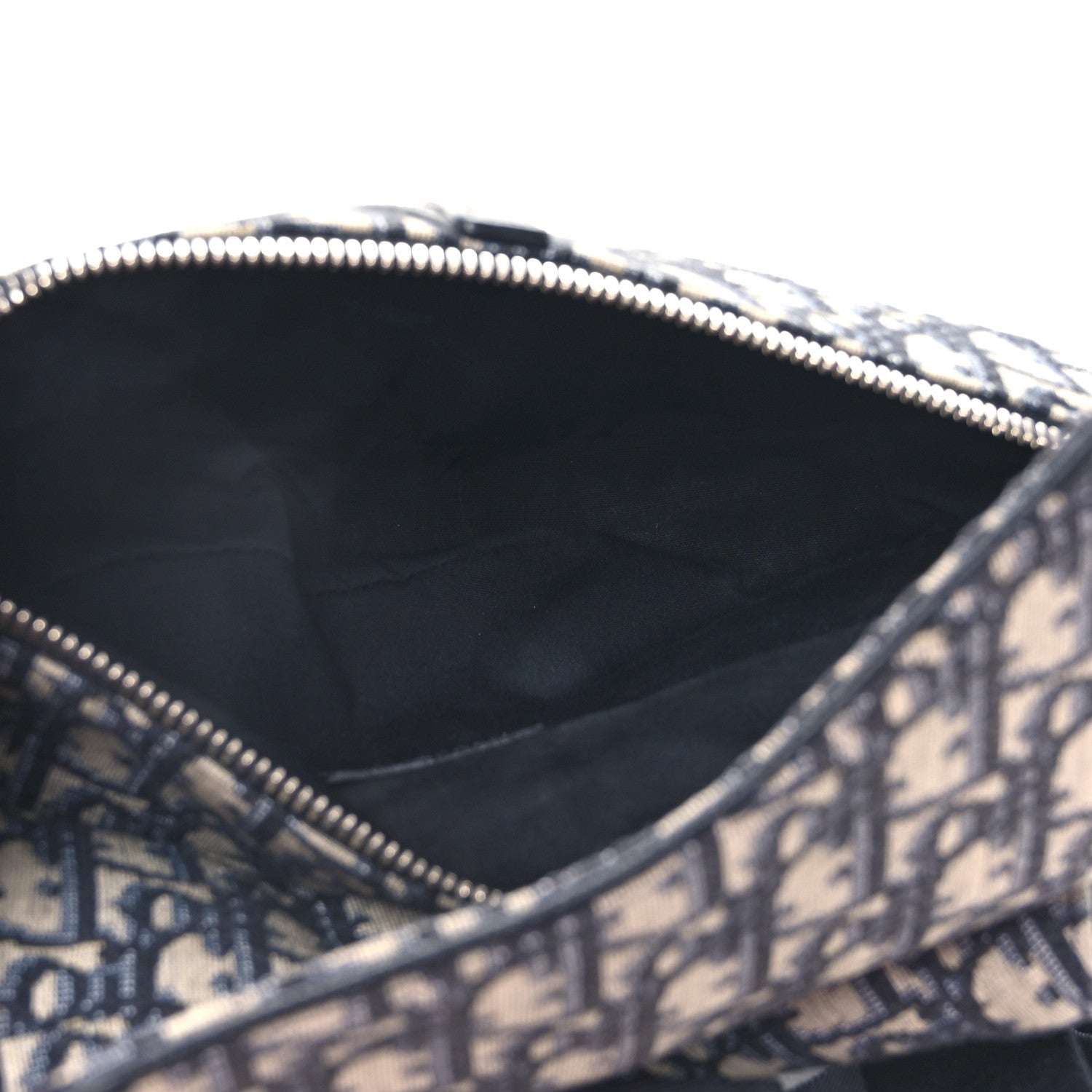 Christian Dior Oblique Mens Saddle Bag Blue 5 of 12