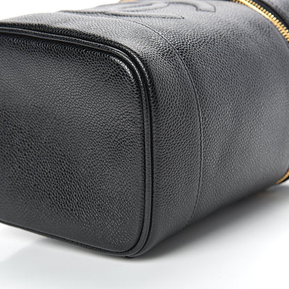 Chanel Caviar Cosmetic Vanity Bag Black 12 of 16