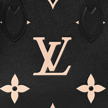 Louis Vuitton Empreinte Monogram Giant Onthego PM Black Beige 7 of 9