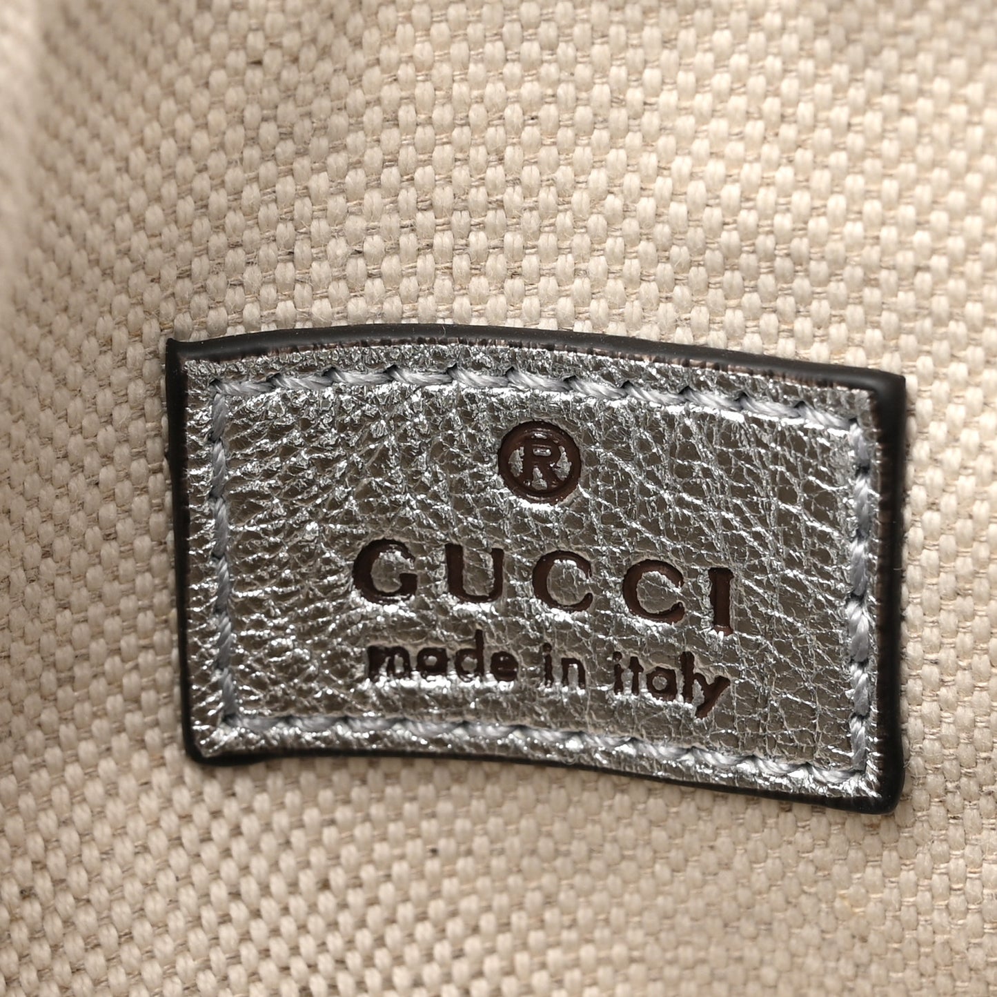 Sakai Be Green Calfskin Diagonal Stitched Mini Blondie Barrel Shoulder Bag Silver