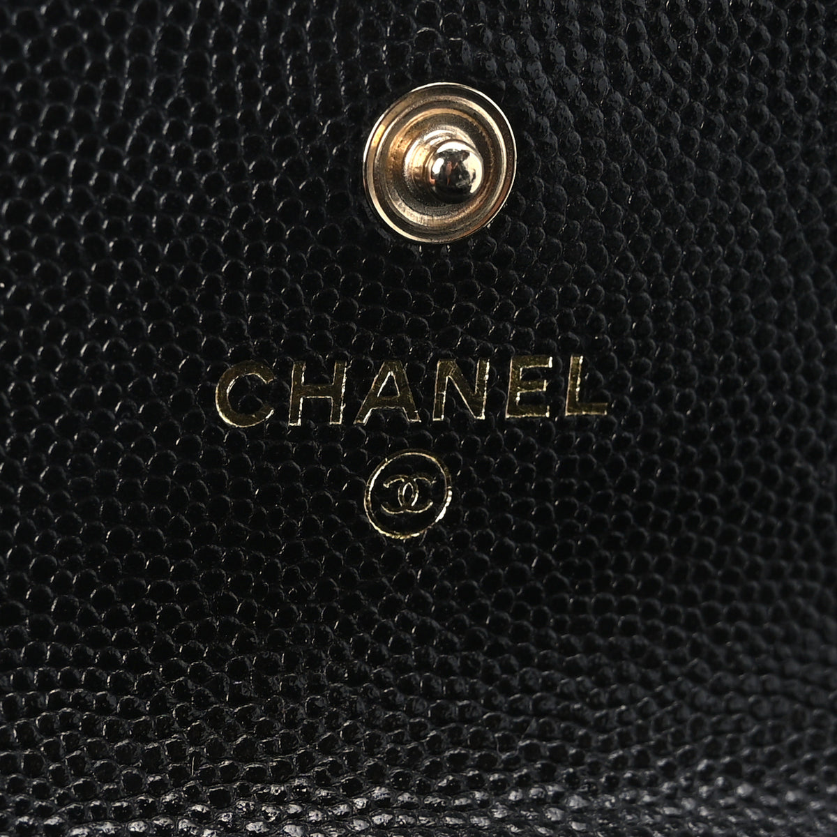 Caviar Quilted Mini Pearl On Top Coin Purse With Chain Black