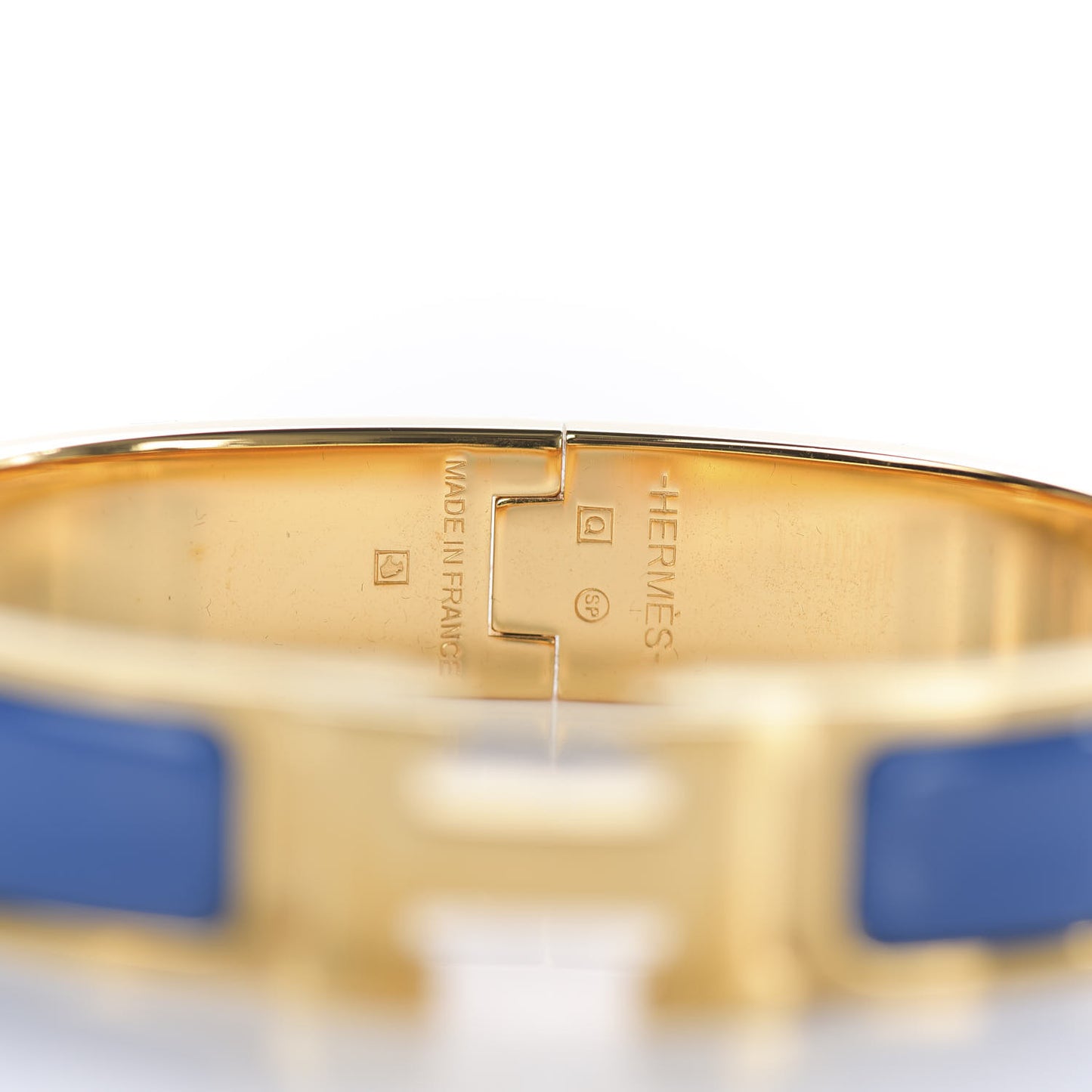 Enamel Narrow Clic Clac H Bracelet PM Bleu Intense