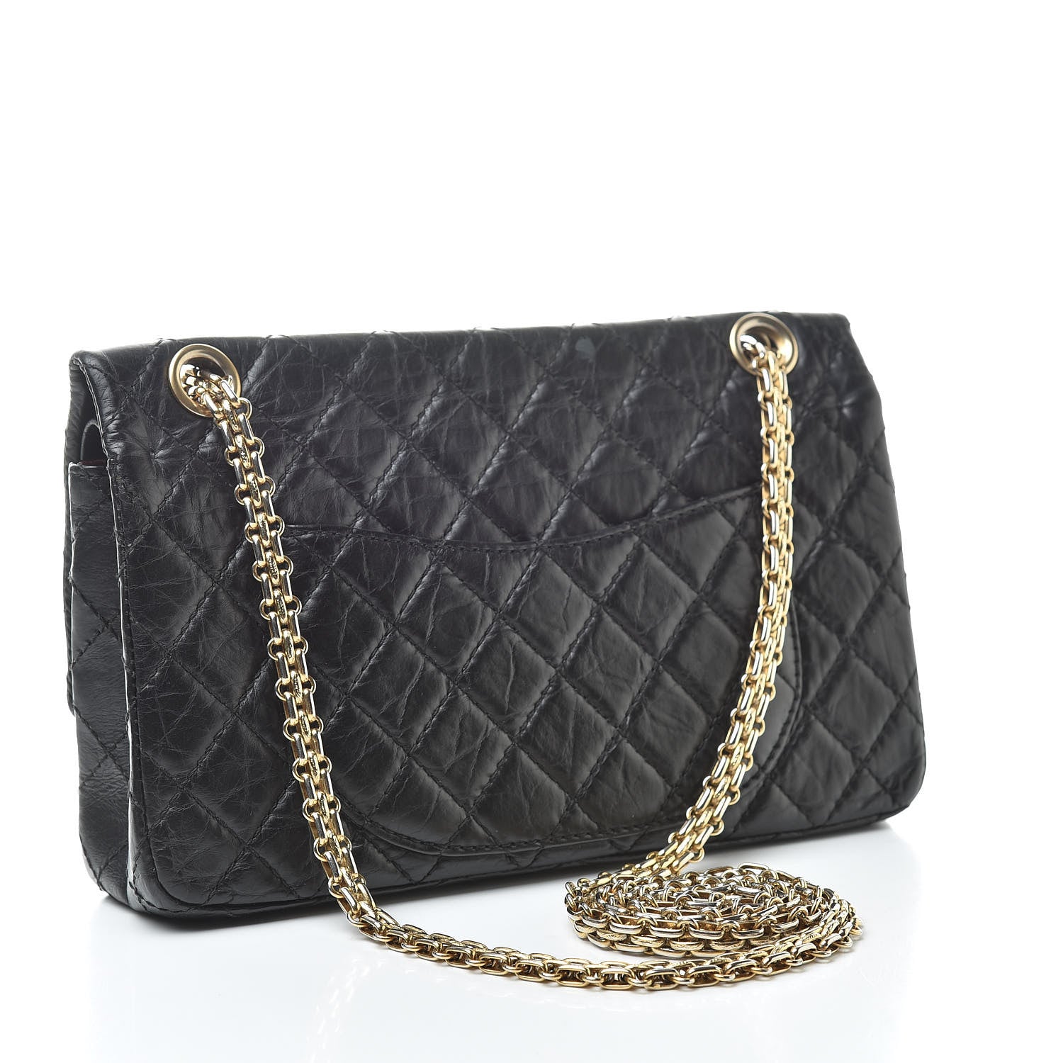 Chanel Aged Calfskin Quilted 2.55 Reissue 225 Flap Black 3 of 15