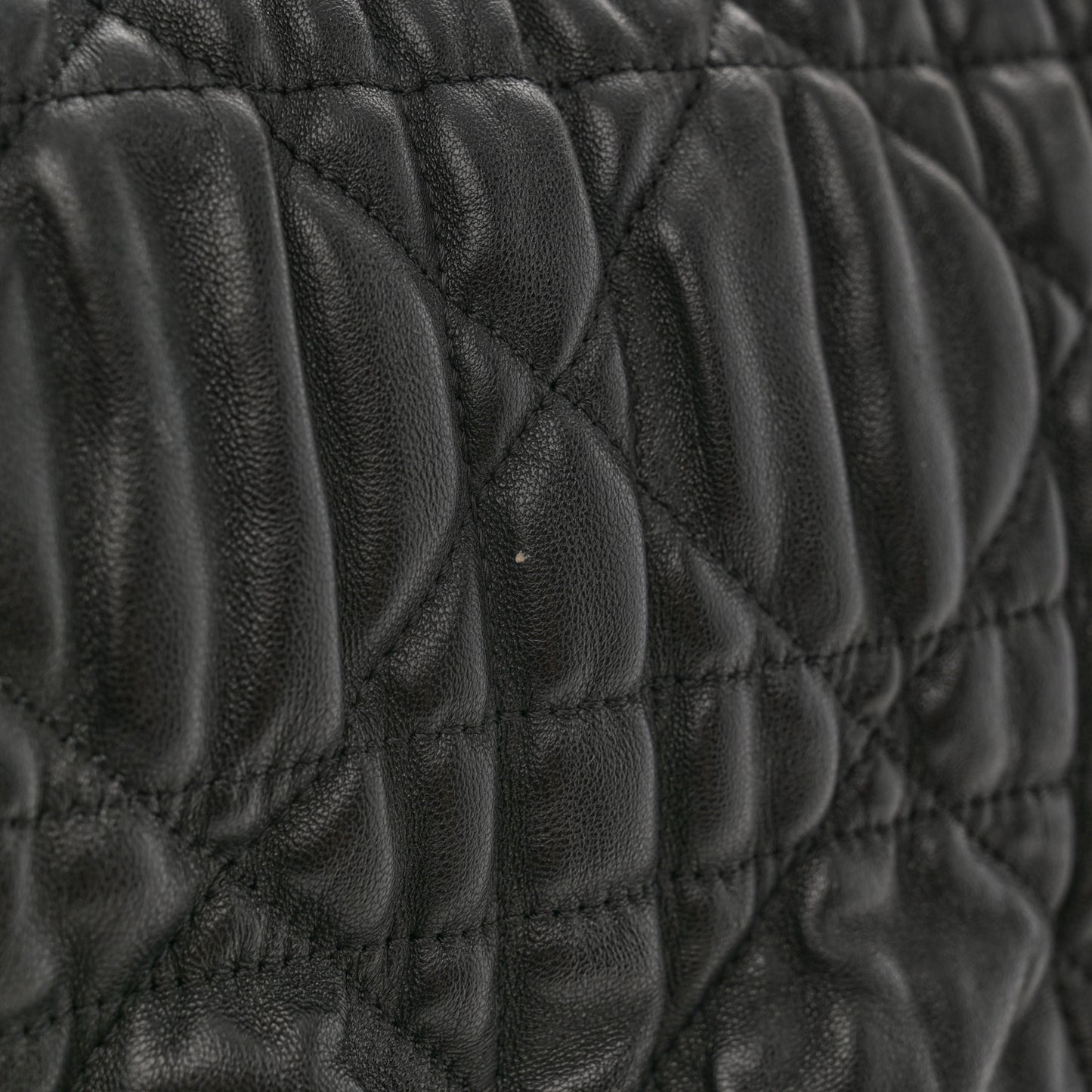 Lambskin Cannage Medium Delidior Flap Bag Black