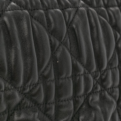 Christian Dior Lambskin Cannage Medium Delidior Flap Bag Black 12 of 13