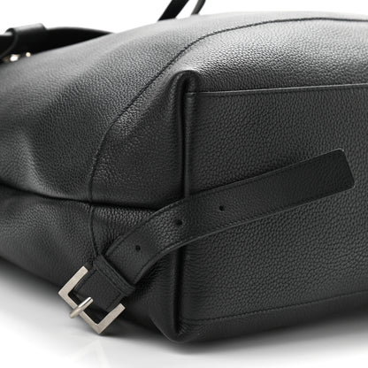 Saint Laurent Grained Calfskin Sac De Jour Backpack Black 9 of 10
