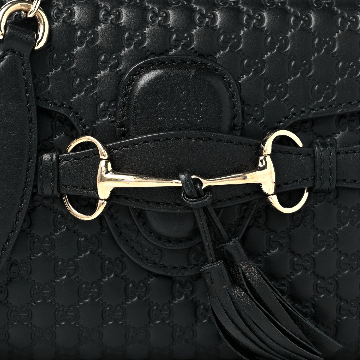 Gucci Microguccissima Mini Emily Shoulder Bag Black 8 of 10