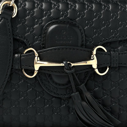 Gucci Microguccissima Mini Emily Shoulder Bag Black 8 of 10