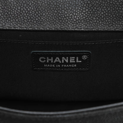 Chanel Iridescent Caviar Quilted Medium Boy Flap Black 6 of 12
