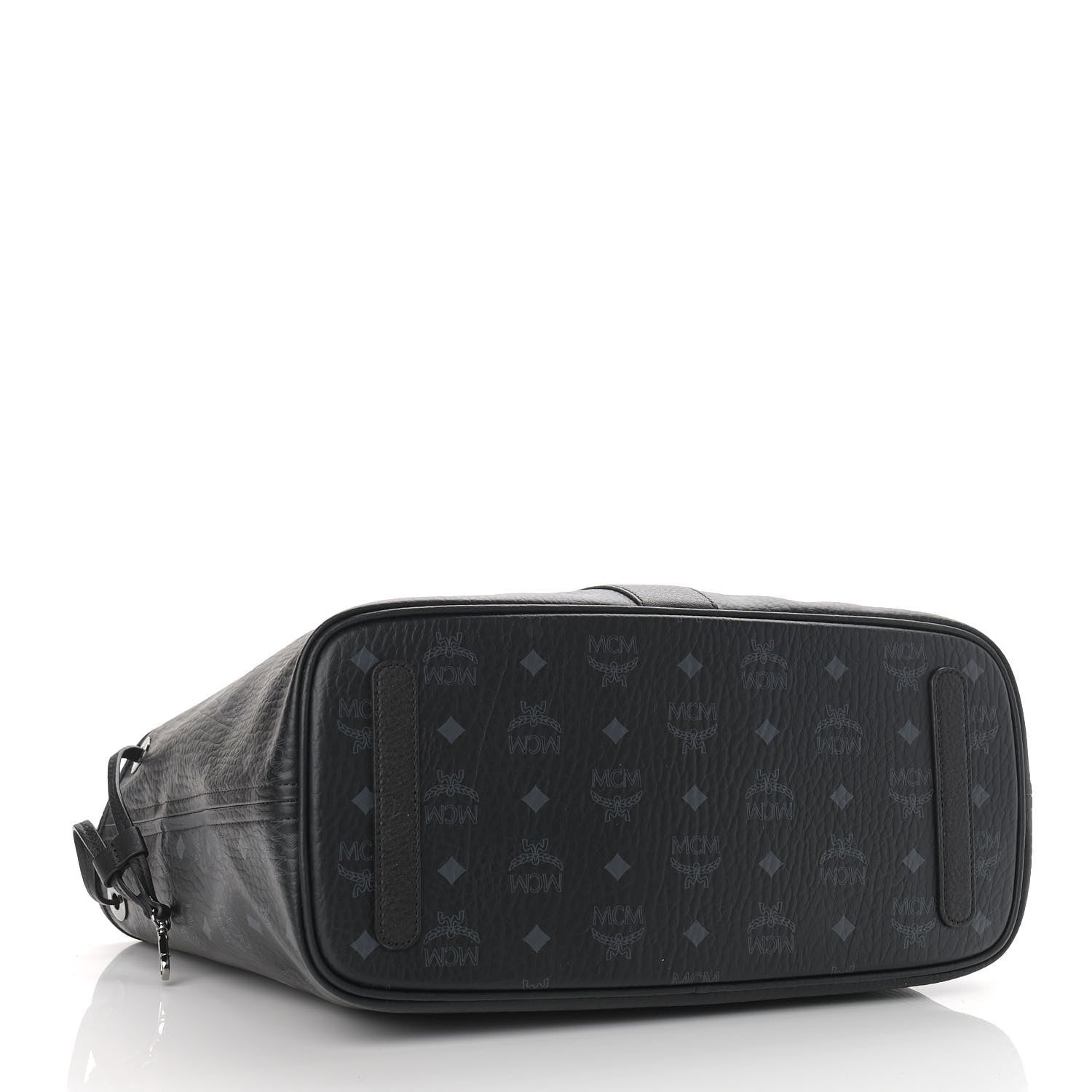 MCM Visetos Medium Liz Reversible Shopper Tote Black 7 of 15