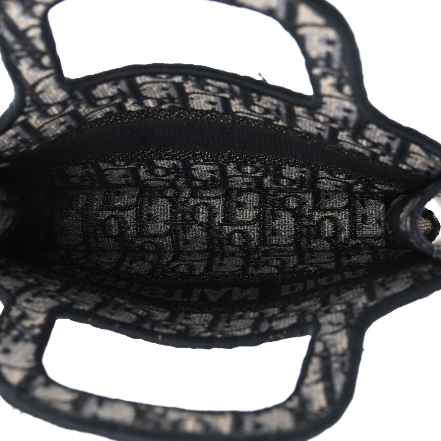 Christian Dior Oblique Mini Book Tote Blue Multicolor 6 of 13