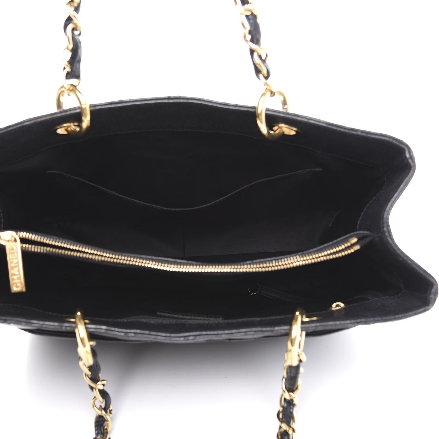 Caviar Quilted Grand Shopping Tote GST Black