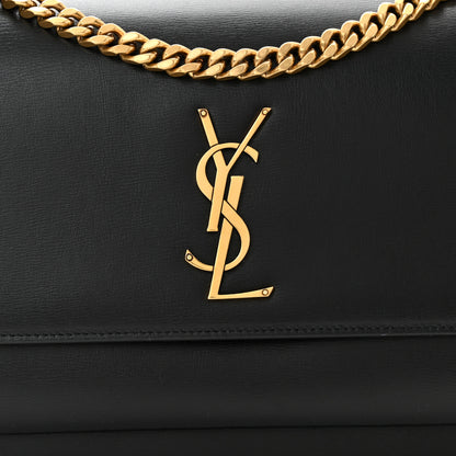 Saint Laurent Calfskin Large Monogram Sunset Black 6 of 9