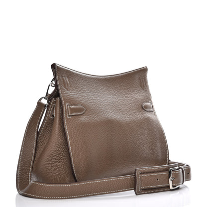 Hermes Taurillon Clemence Jypsiere 28 Etoupe 3 of 8