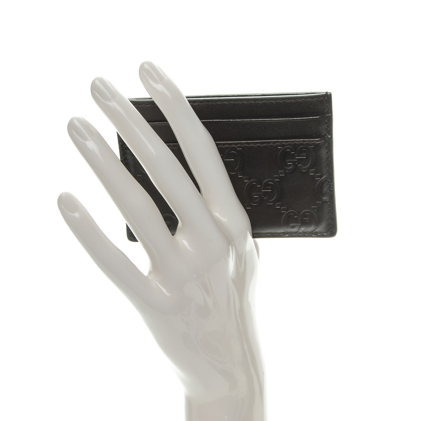 Guccissima Card Holder Dark Brown
