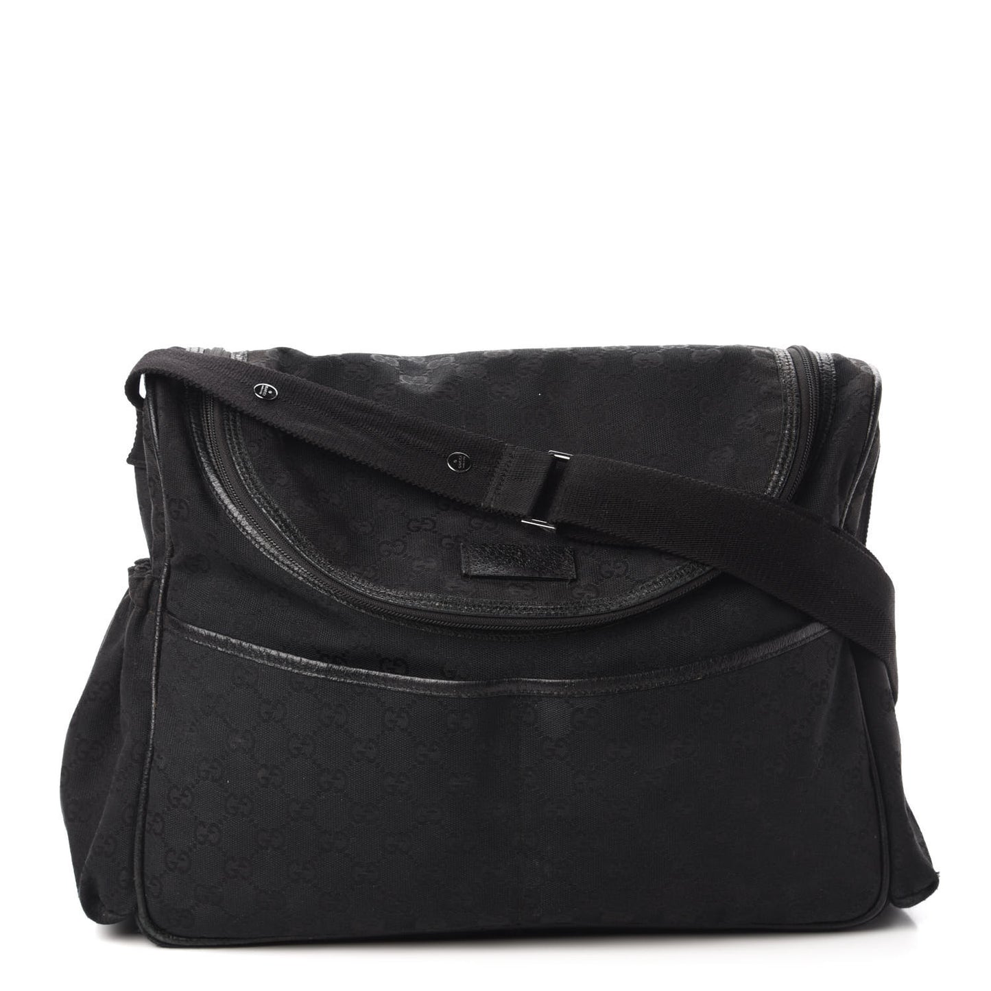 Monogram Large Diaper Bag Black
