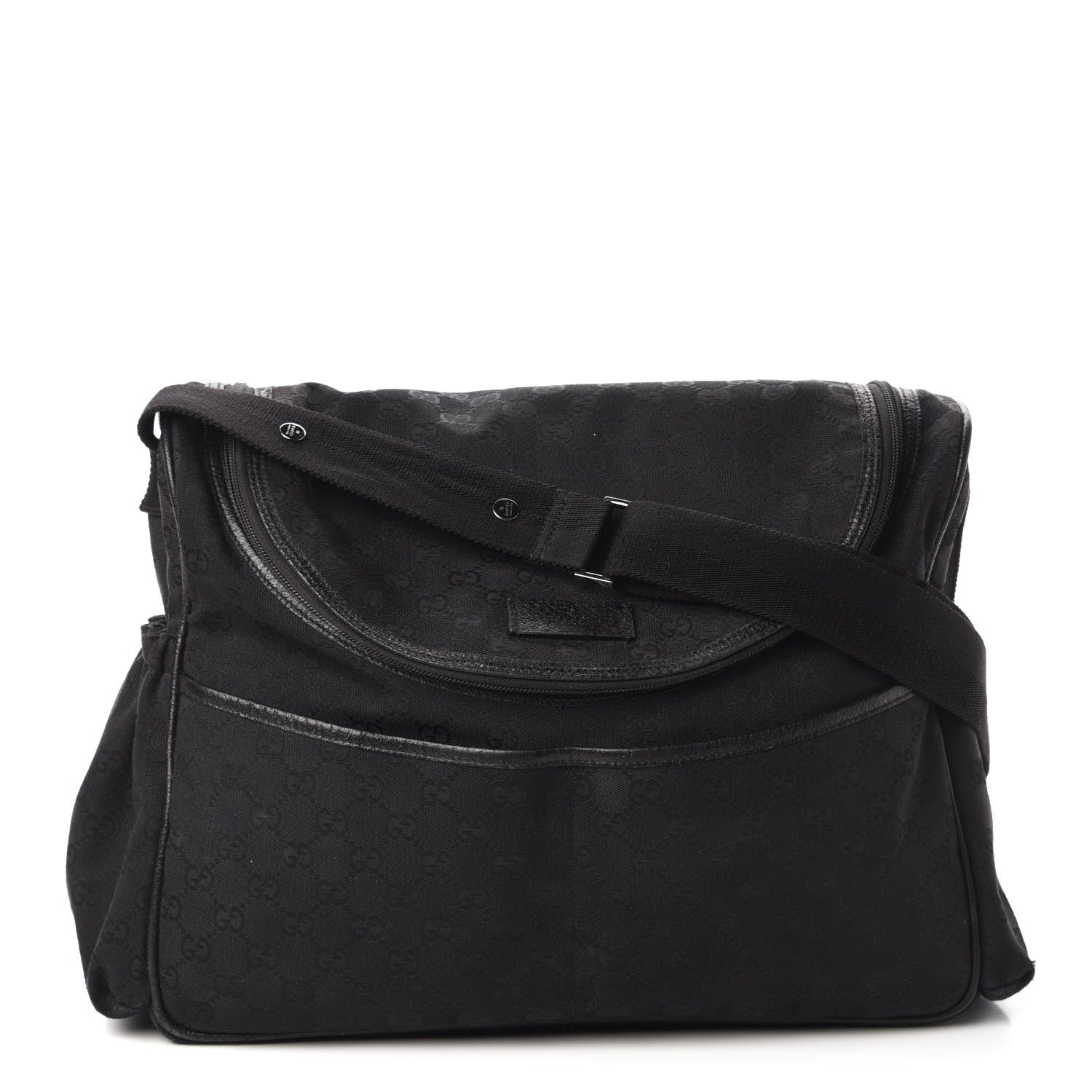 Gucci Monogram Large Diaper Bag Black 1 of 10