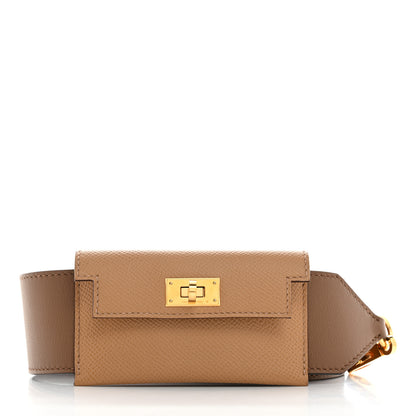 Hermes Swift Epsom Pocket Kelly Shoulder Strap Alezan Biscuit 1 of 7