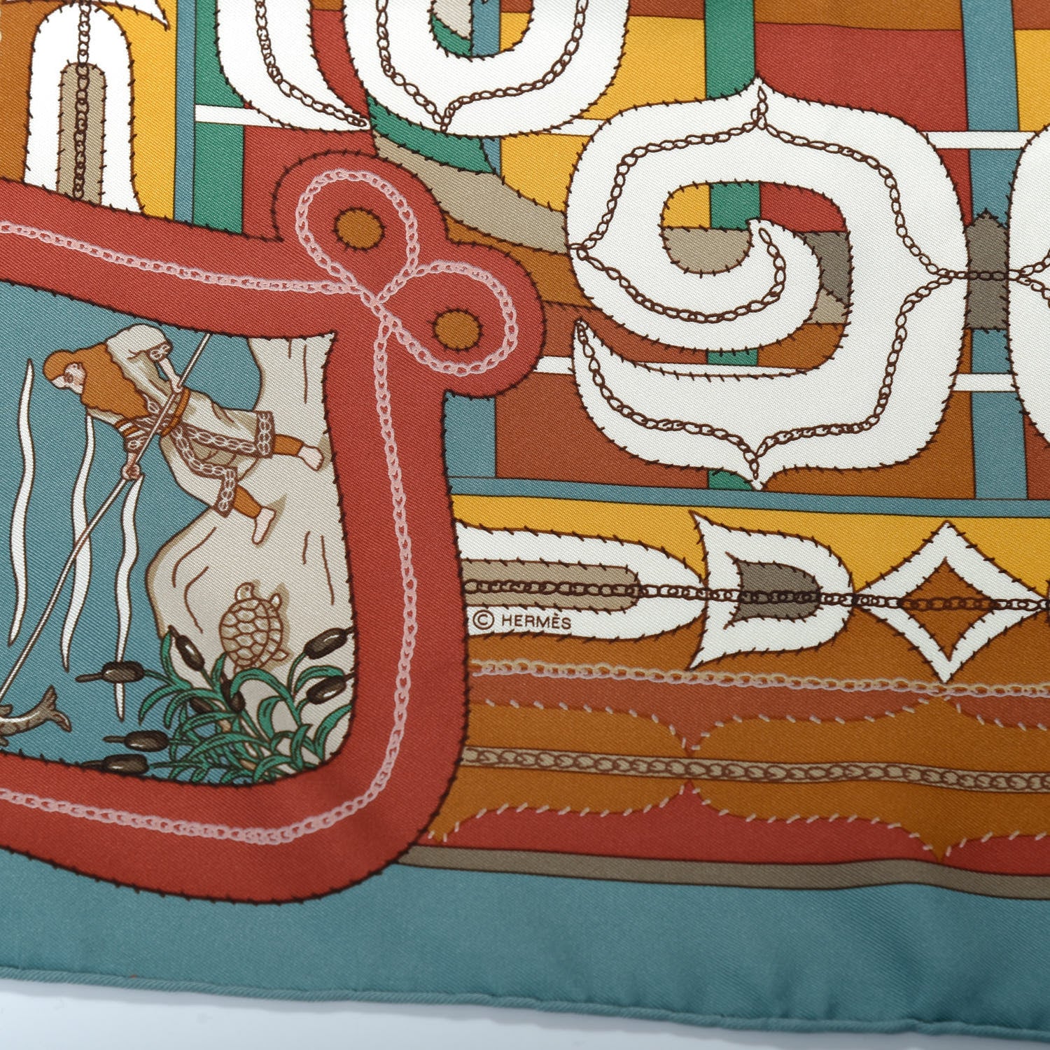 Hermes Silk Esprit Ainou Scarf 90 5 of 6