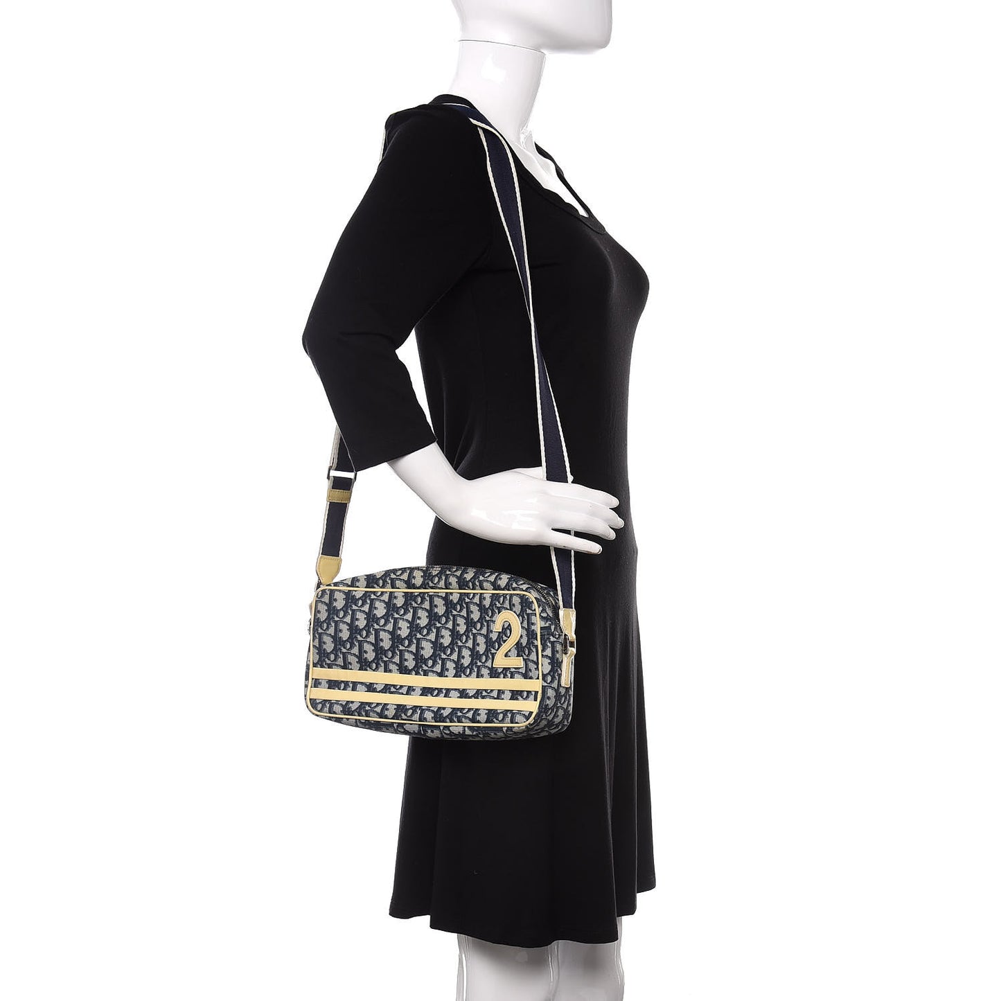 Monogram Girly Messenger Bag Navy Blue