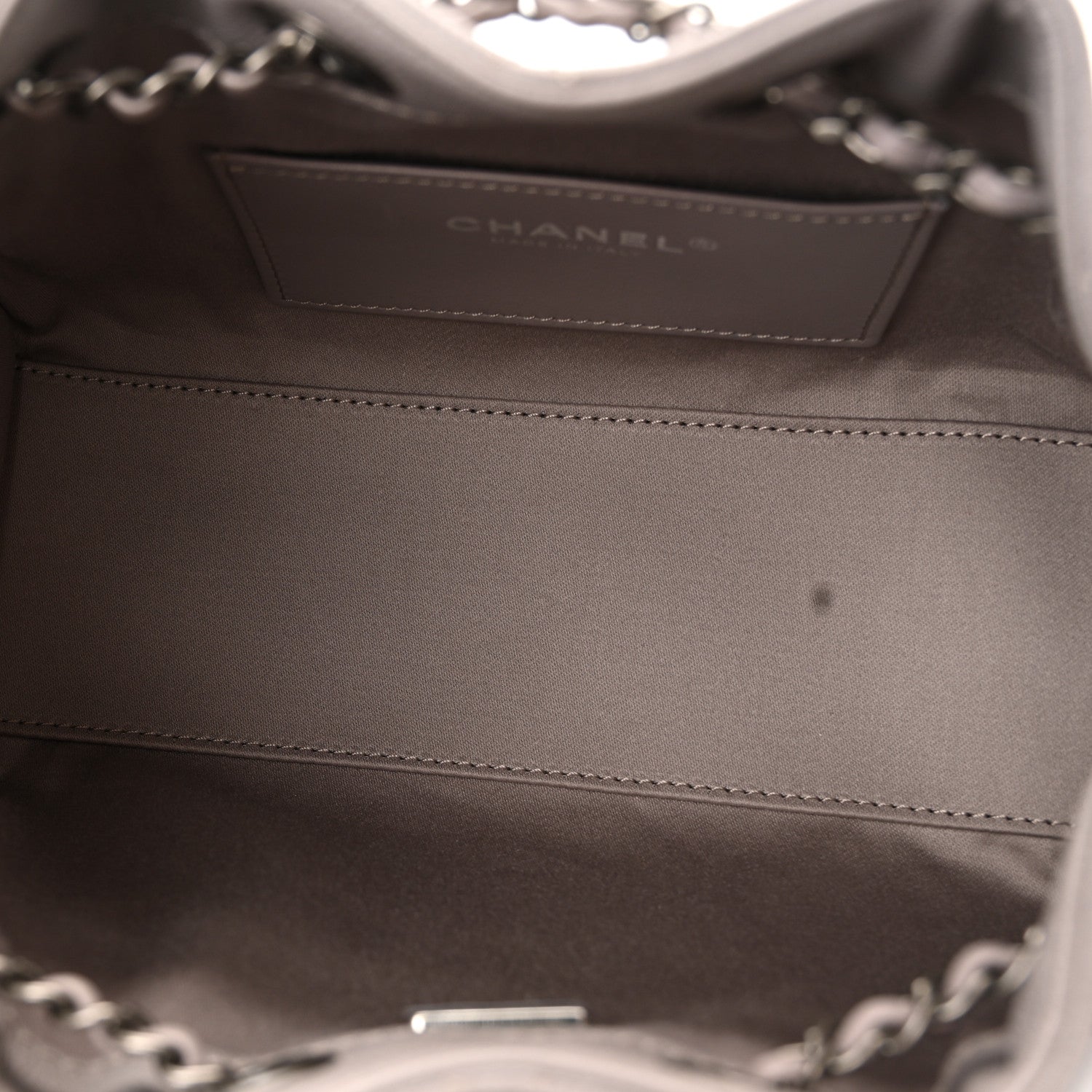 Chanel Caviar Quilted Mini Chanel 25 Handbag Dark Grey 5 of 10