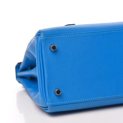 Hermes Evercolor Kelly Retourne 28 Bleu Hydra 39 of 41