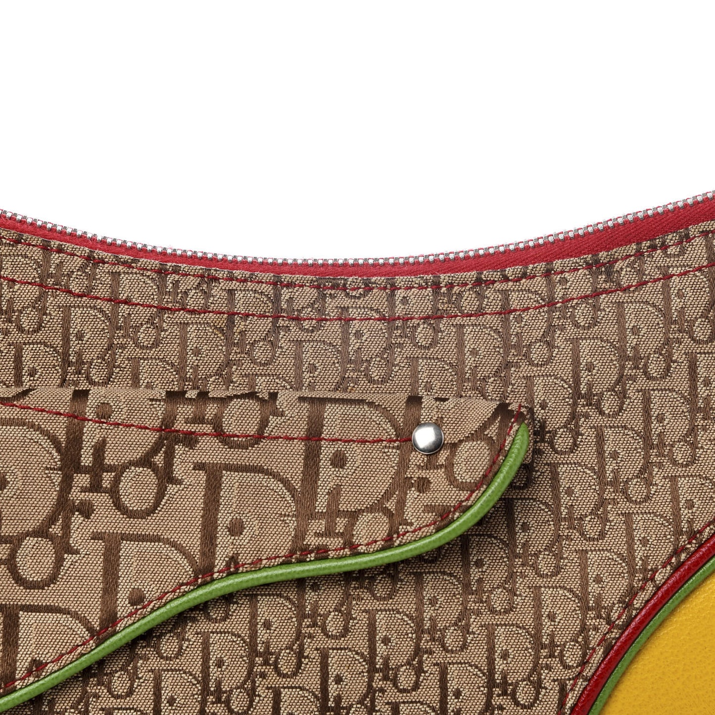 Monogram Rasta Double Saddle Beige
