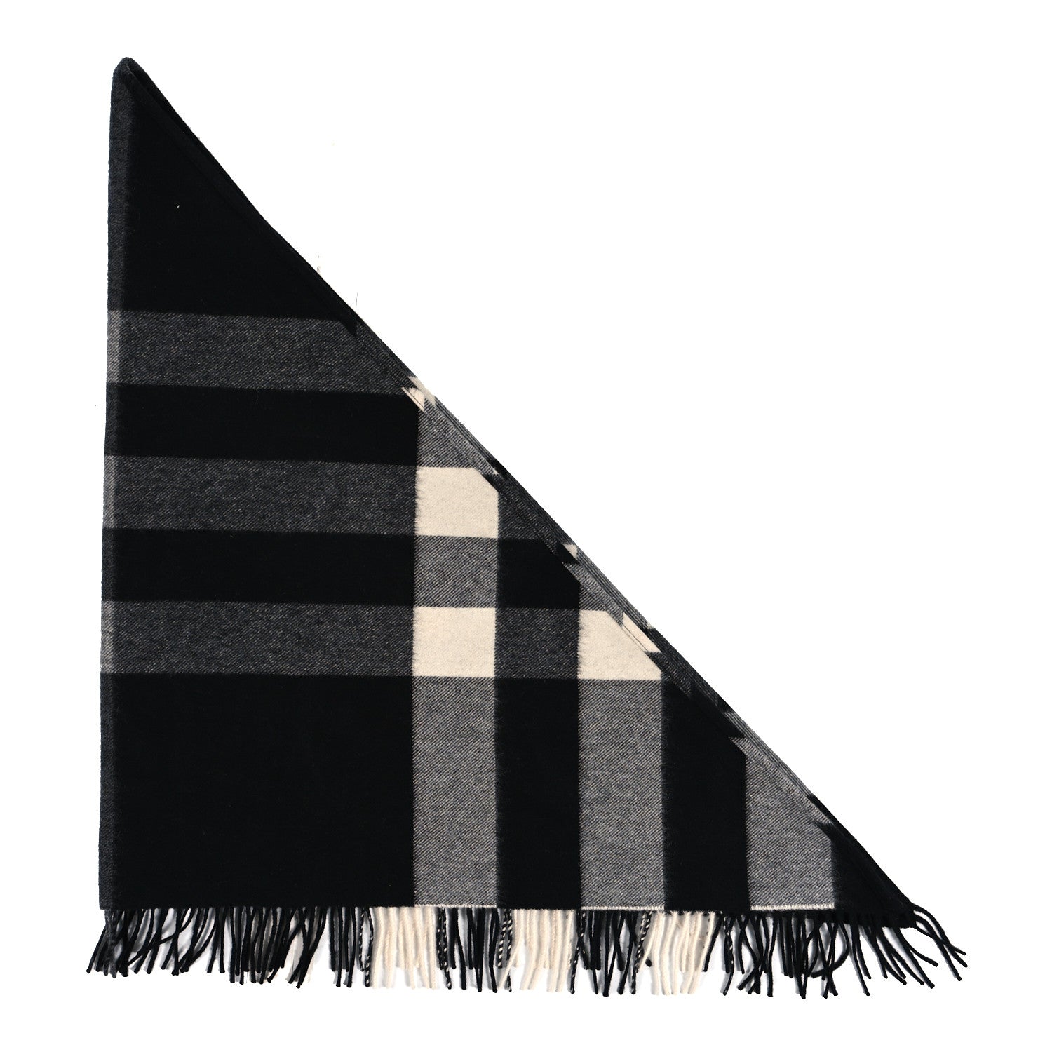 Burberry Cashmere Giant House Check Cape Scarf Black 1 of 3