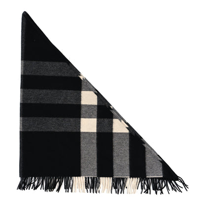 Burberry Cashmere Giant House Check Cape Scarf Black 1 of 3