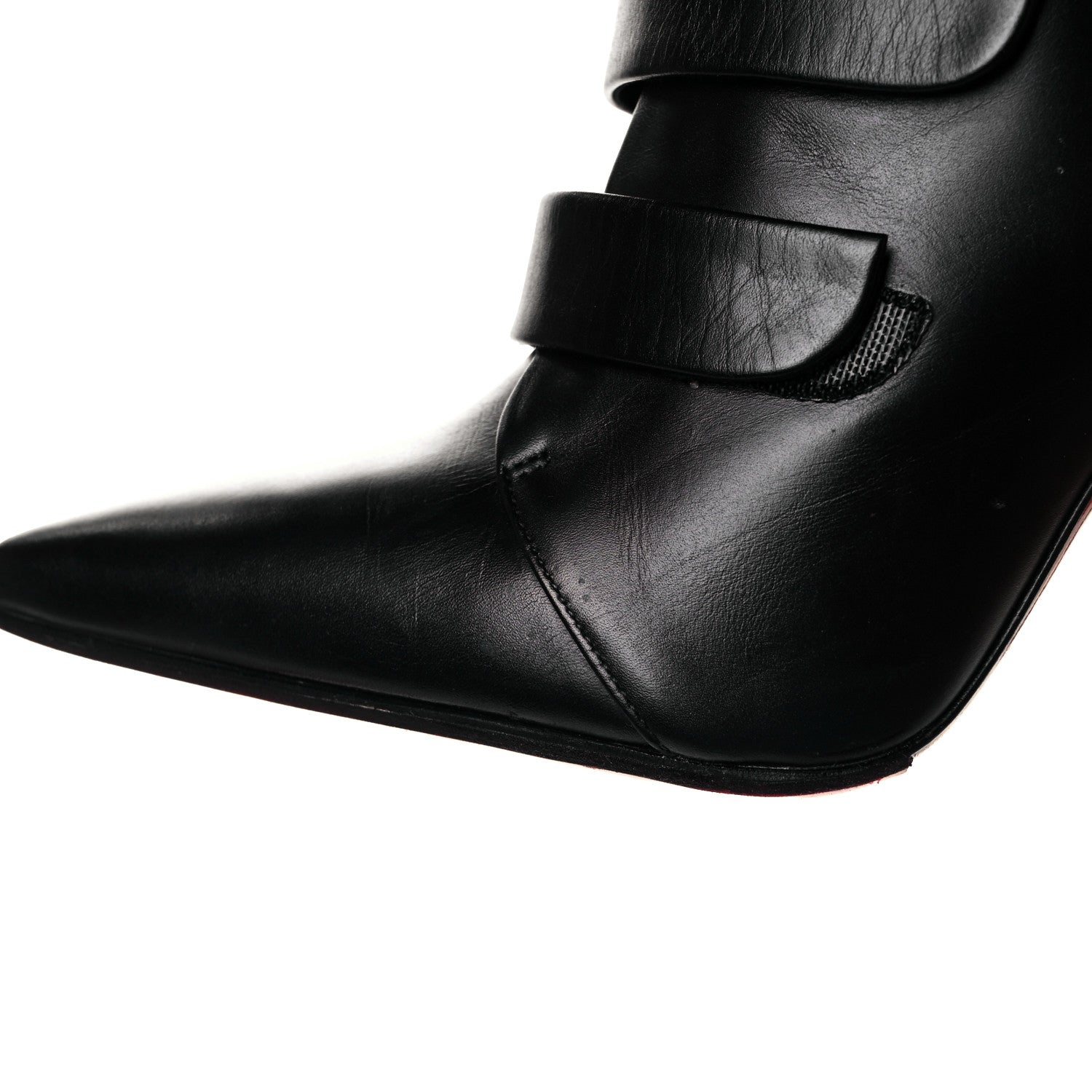 Christian Louboutin Calfskin Triniboot 100 Booties 36.5 Black 25 of 33