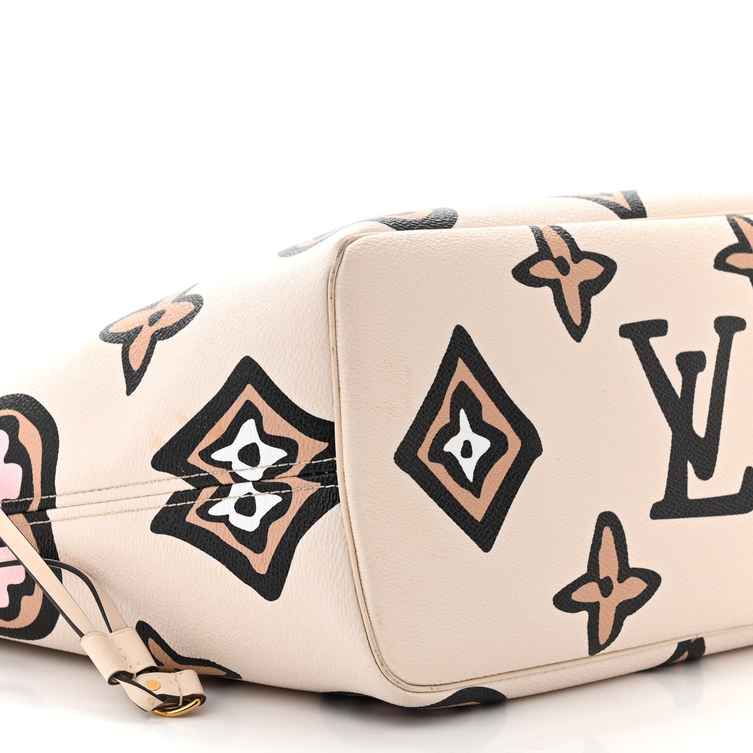 Louis Vuitton Monogram Giant Wild at Heart Neverfull MM Creme 8 of 13