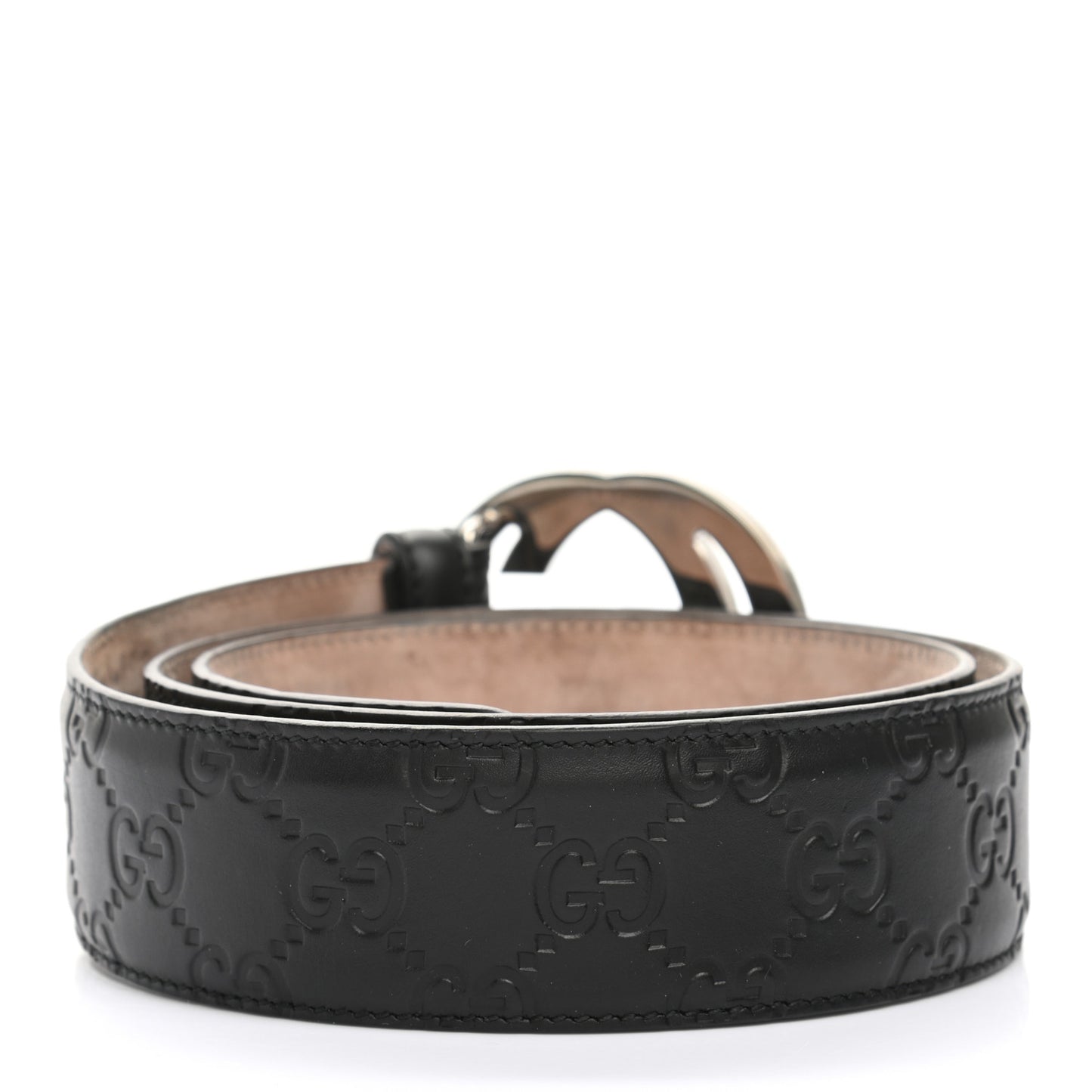 Guccissima Signature Interlocking G 40mm Belt 85 34 Black