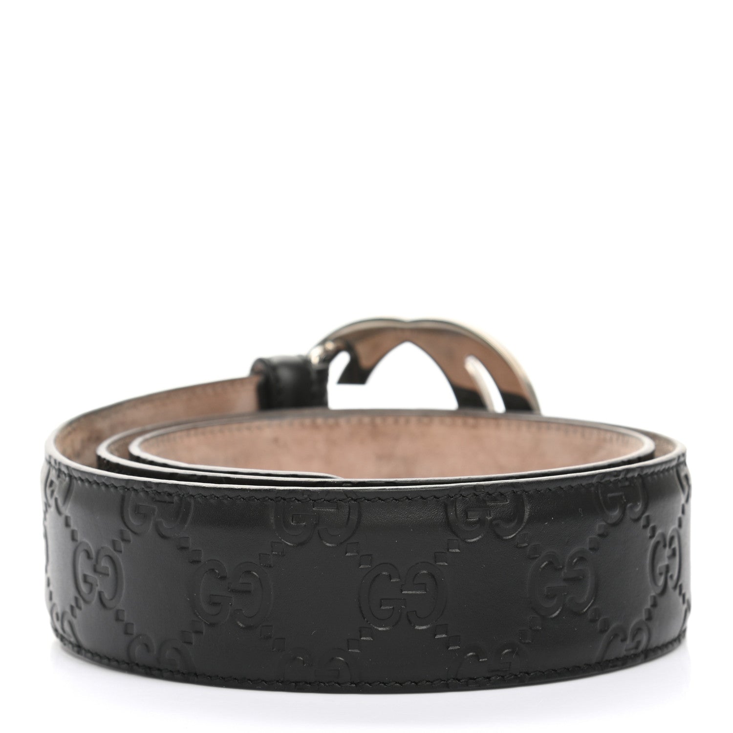 Gucci Guccissima Signature Interlocking G 40mm Belt 85 34 Black 2 of 5
