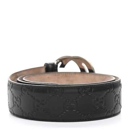 Gucci Guccissima Signature Interlocking G 40mm Belt 85 34 Black 2 of 5