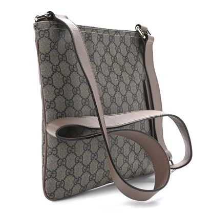 Gucci GG Supreme Monogram Small Flat Messenger Bag Light Brown 3 of 13
