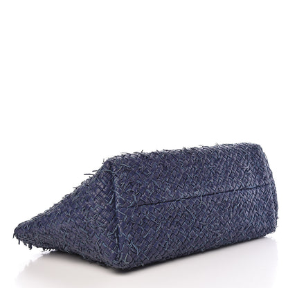 Bottega Veneta Chevre Intrecciato Fringe Netted Medium Cabat Tote Blue 5 of 21