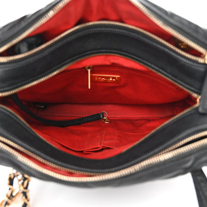 Chanel Lambskin Quilted Medium Bowling Bag Black 7 of 14