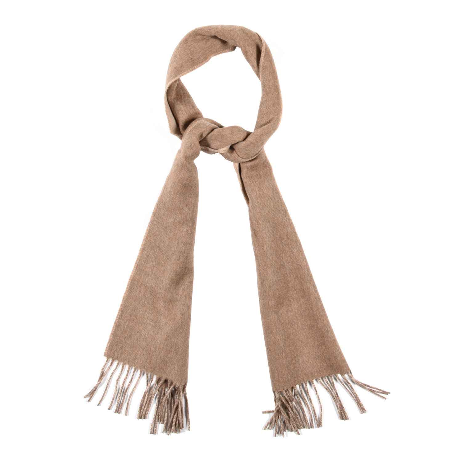 Hermes Cashmere Recto Verso Muffler Marron Glace Craie 1 of 5