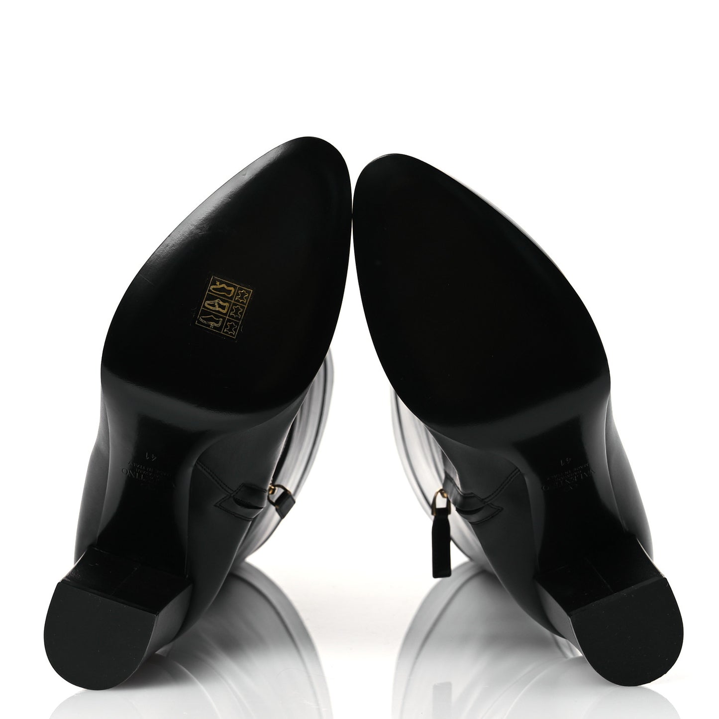 Calfskin Vlogo Knee High 85mm Boots 41 Black