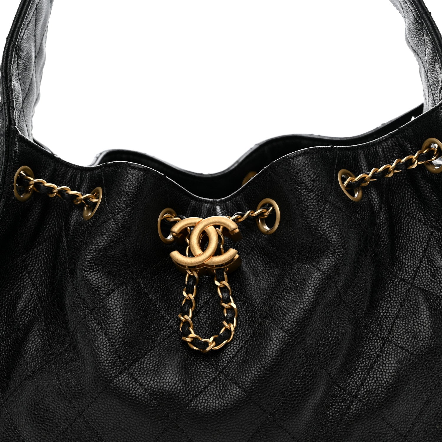 Chanel Caviar Quilted Small Chanel 25 Handbag Black 9 of 12