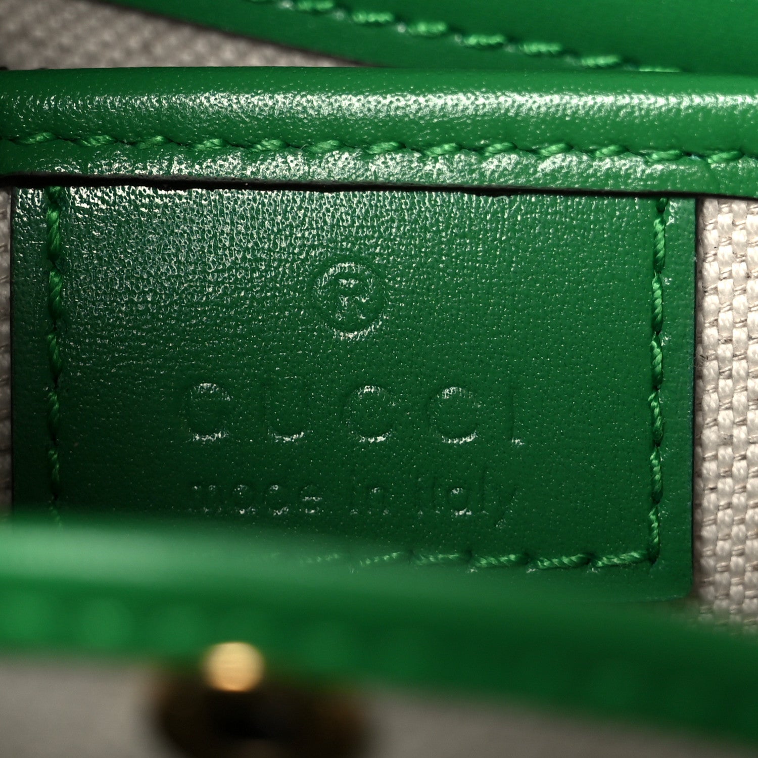 Gucci Boarded Dyana Lux Calfskin Web Small Bamboo 1947 Top Handle Bag Spring Green 7 of 11