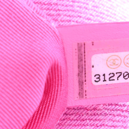 Chanel Denim Quilted Medium Chanel 19 Flap Neon Pink 7 of 9