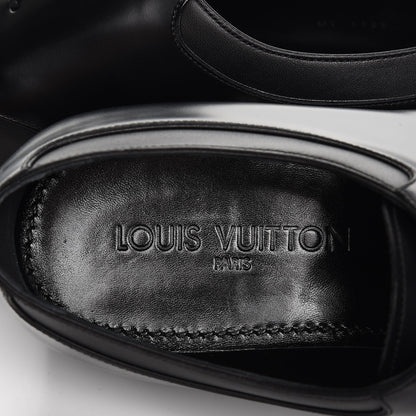 Louis Vuitton Lambskin Derby Lace Up Shoes 8 Black 8 of 9