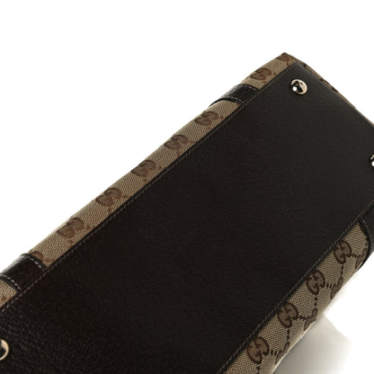 Gucci Monogram Medium Abbey Tote Dark Brown 17 of 20