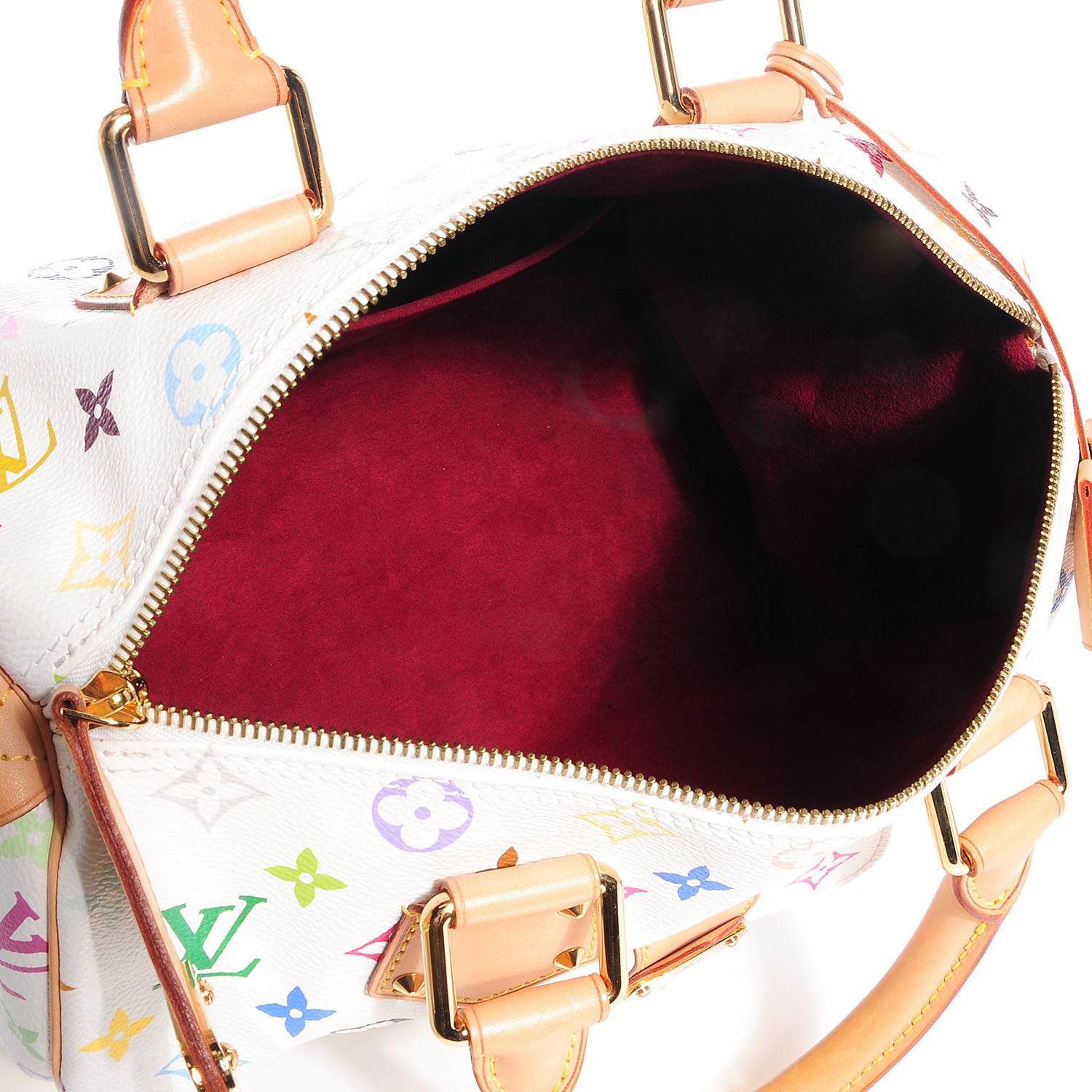 Louis Vuitton Monogram Multicolor Speedy 30 White 5 of 8