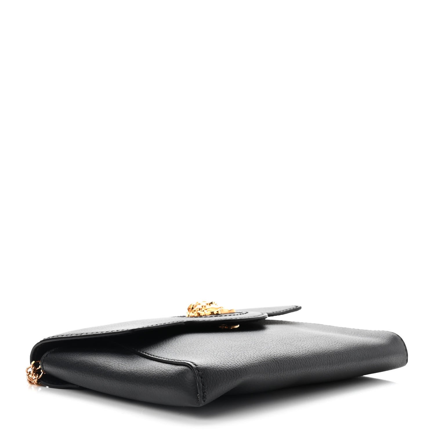Versace Grained Calfskin La Medusa Chain Crossbody Bag Black 4 of 10
