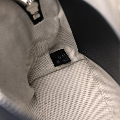 Gucci GG Supreme Monogram Textured Dollar Calfskin Web Small Ophidia Dome Shoulder Bag Beige Blue 6 of 9