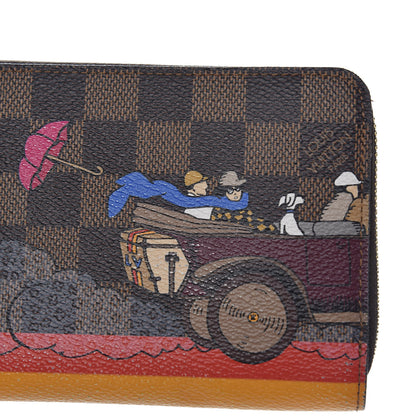 Louis Vuitton Damier Ebene 2015 Christmas Animation Zippy Wallet Poppy 8 of 8