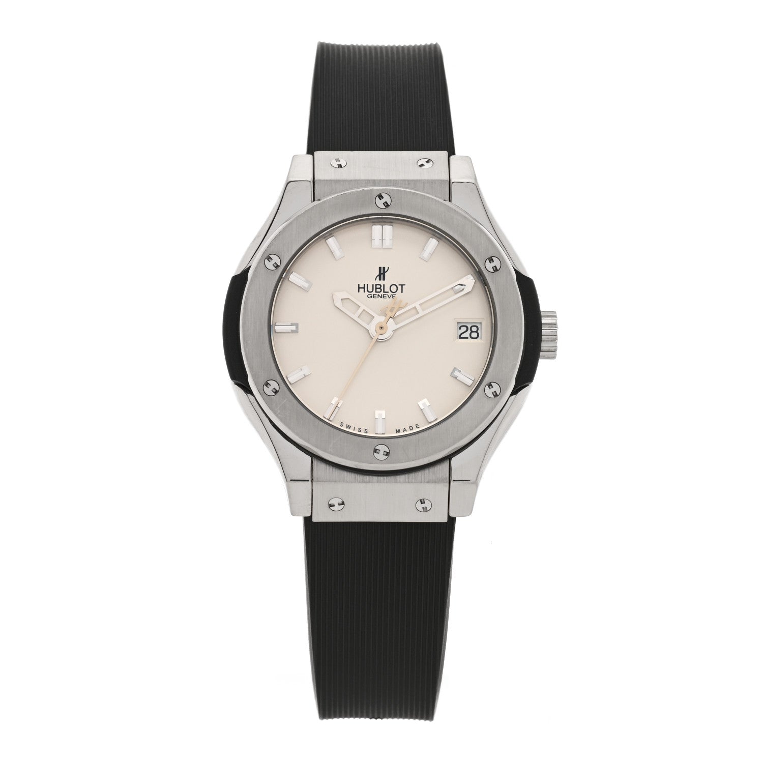 Hublot Titanium Rubber 33mm Classic Fusion Quartz Watch 581.NX.2610.RX 1 of 5
