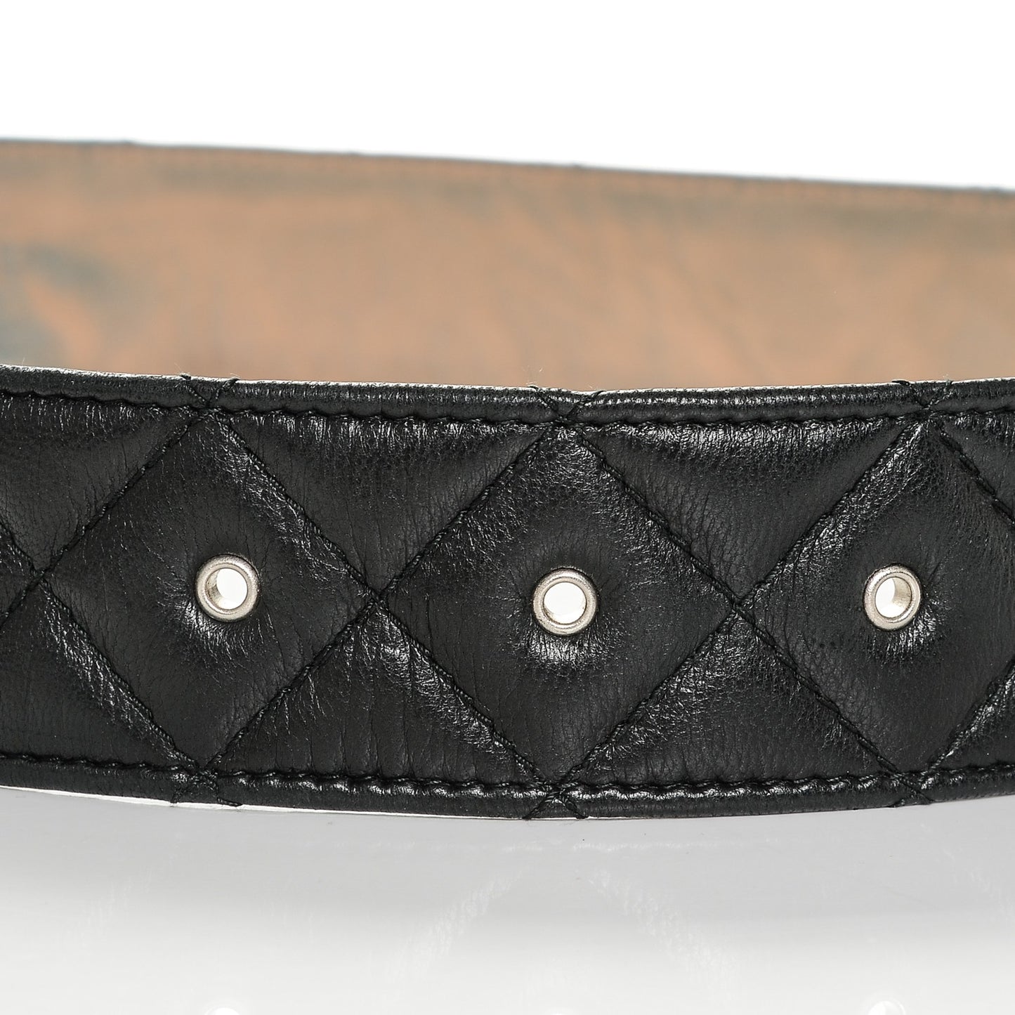 Lambskin Quilted CC Belt 85 34 Black